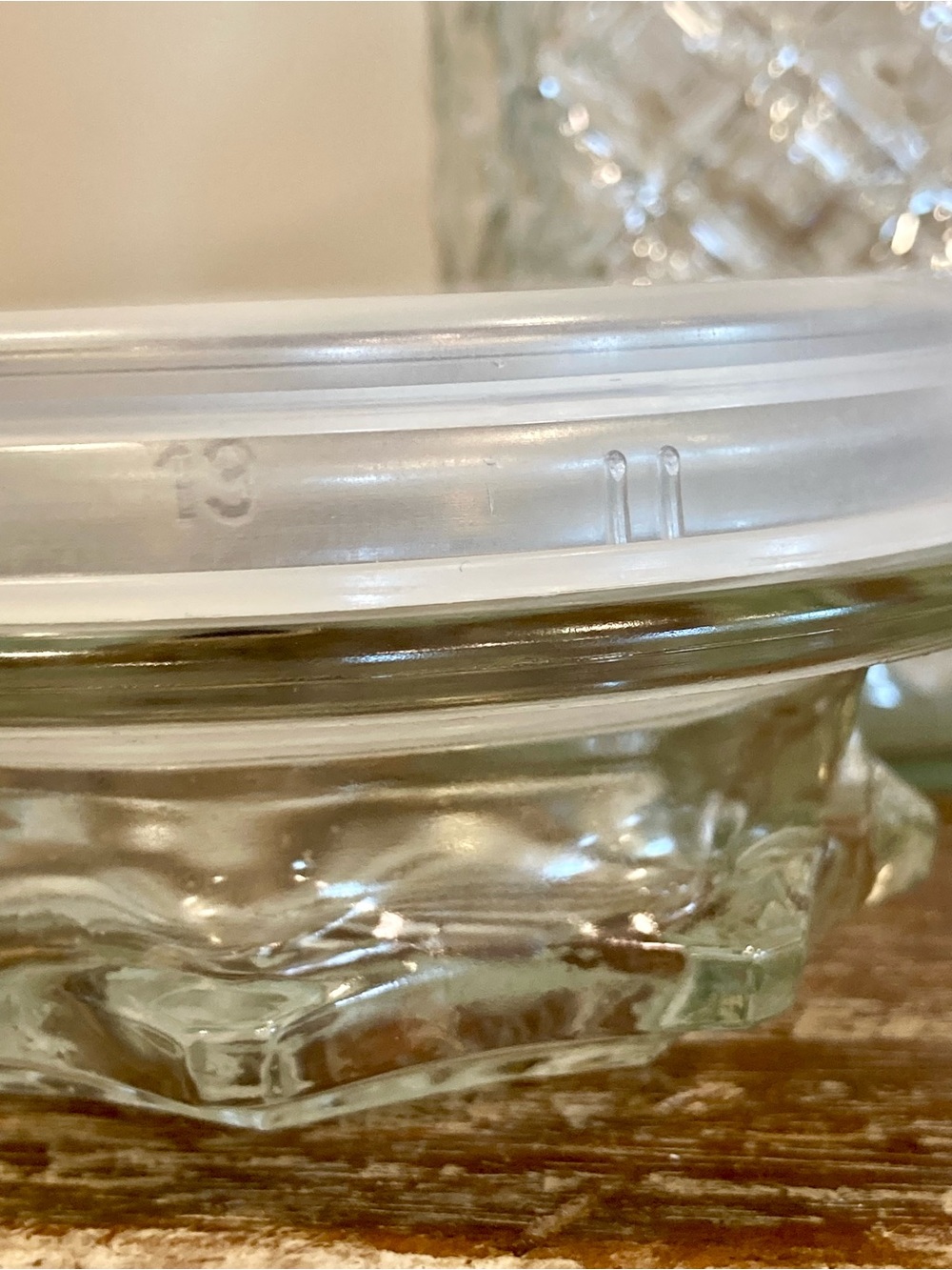 Vintage Anchor Hocking Wexford Clear Glass Lidded Canister Jar Food Storage - Picture 11 of 15